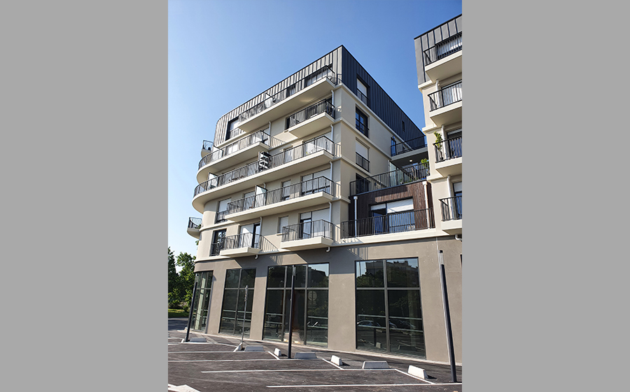 Courbe – Zinc – résidence – paysage – Sopic Paris – Sabernaude - terrasses - Carré d'Arch Architectes Associés